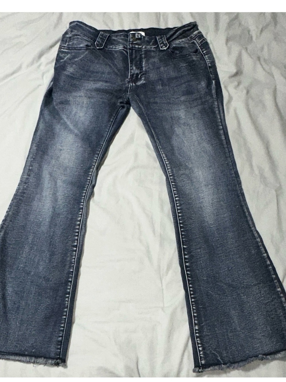Classic Dark Wash Flare Jeans - Timeless Everyday Look